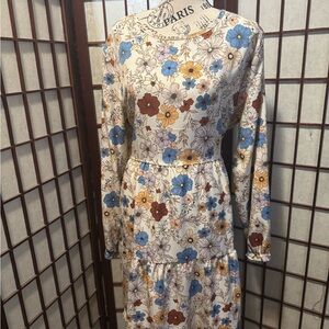 Floral Long Sleeve Dress